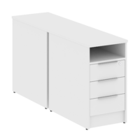 Тумба METALL SYSTEM приставная двойная Б.ТП-2 412*1475*750